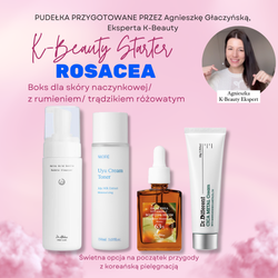 Zestaw startowy dla skóry naczynkowej/ z rumieniem/ trądzikiem różowatym (K-Beauty Starter ROSACEA)