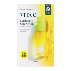 Rozjaśniająca maska w płachcie (Green Tangerine Vita C Serum Sheetmask) Goodal