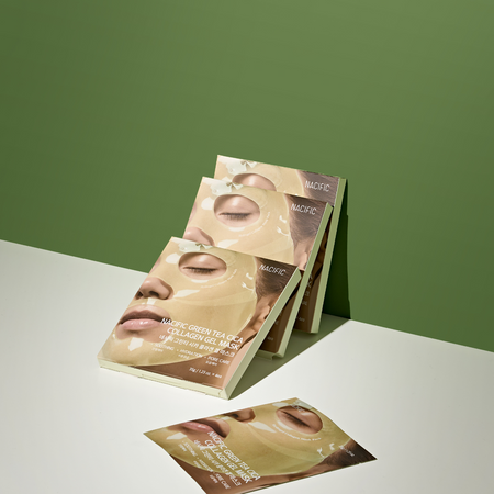 Kojąca maska kolagenowa do twarzy (Green Tea Cica Collagen Gel Mask) NACIFIC