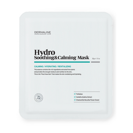 Nawilżająco-kojąca maska w płachcie (HYDRO SOOTHING & CALMING MASK 32g) Dermaline