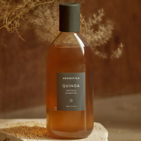 Proteinowy szampon do włosów (Quinoa Protein Shampoo 400 ml) Aromatica