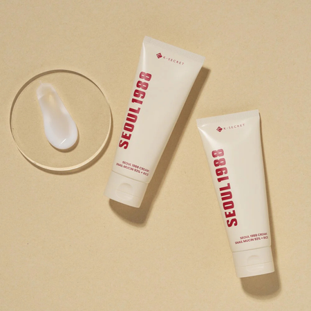 Krem ze śluzem ślimaka i ekstraktem z ryżu (KSecret Seoul 1988 Cream: Snail Mucin 93% + Rice) KSecret Seoul 1988