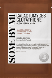 Maska w płachcie z filtratem z drożdży Galactomyces (Galactomyces Glutathione Glow Serum Sheetmask) Some By Mi