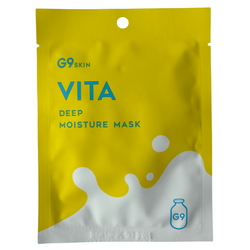 Rozjaśniająca maska w płachcie (Vita Deep Moisture Mask) G9Skin