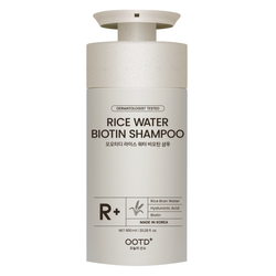 Wygładzający szampon do włosów (Rice Water Biotin Shampoo) OOTD