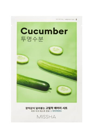 Maska w płachcie (Airy Fit Sheet Mask Cucumber) MISSHA