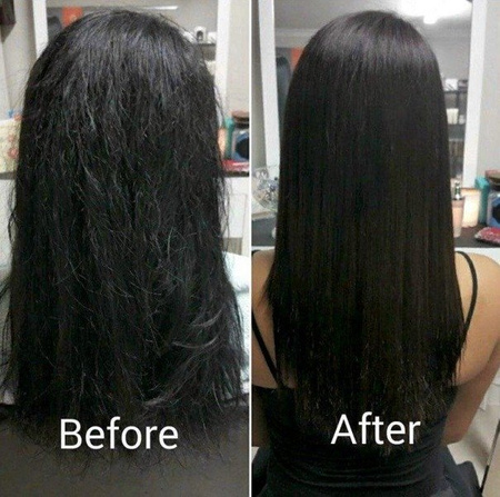 Ampułka do włosów bez spłukiwania 2 w 1 (Keratin Power Glue) La'dor