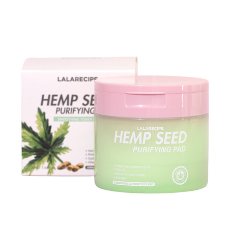 Oczyszczająco-kojące płatki z wyciągiem z nasion konopi (Hemp Seed Purifying Pad) LalaRecipe