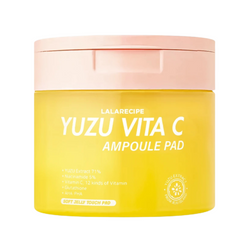 Rozjaśniające płatki z witaminą C (Yuzu Vita C Ampoule Pad) LalaRecipe