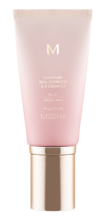 Rozświetlający krem BB (Signature Real Complete BB Cream EX SPF30 PA++ no.21 Light Beige 45g) Missha