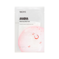 Maska w płachcie z kwasami AHA i BHA (AHABHA Balancing Mask) NACIFIC