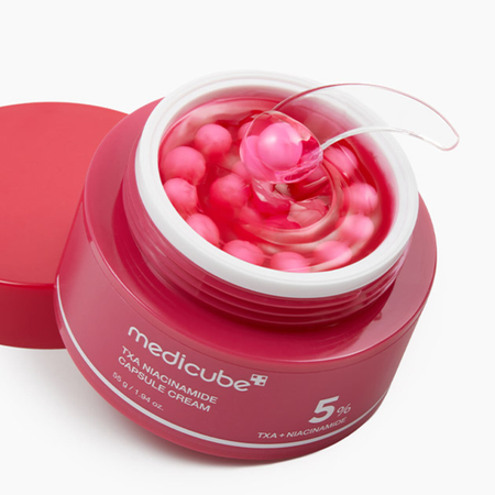 Rozjaśniający krem do twarzy z kapsułkami (TXA Niacinamide Capsule Cream) Medicube