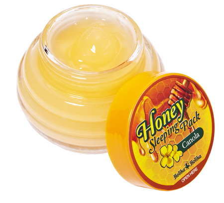 Całonocna maseczka z ekstraktem z miodu i olejem canola (HONEY SLEEPING PACK CANOLA) Holika Holika