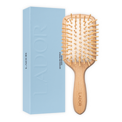 Drewniana szczotka do włosów (Detangling Paddle Hair Brush - Wood) LADOR