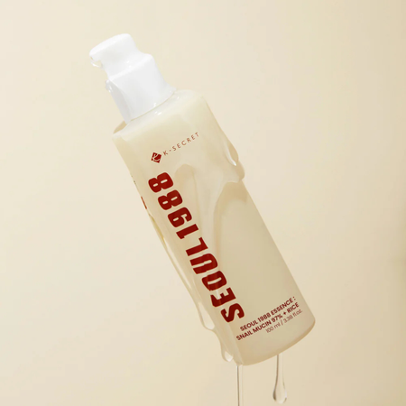 Esencja ze śluzem ślimaka i ekstraktem z ryżu (KSecret Seoul 1988 Essence: Snail Mucin 97% + Rice) KSecret Seoul 1988