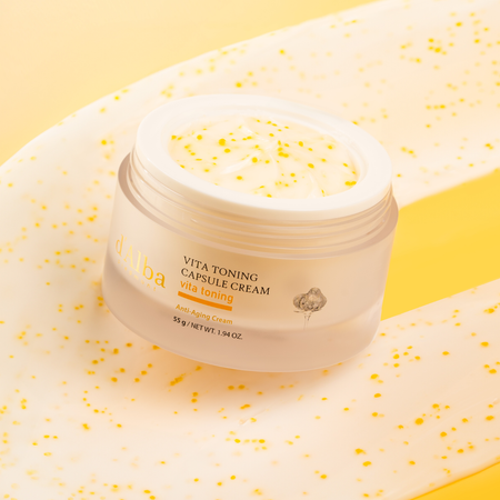 Rozjaśniający krem z kaspułkami (Vita Toning Capsule Cream) d'Alba Piedmont