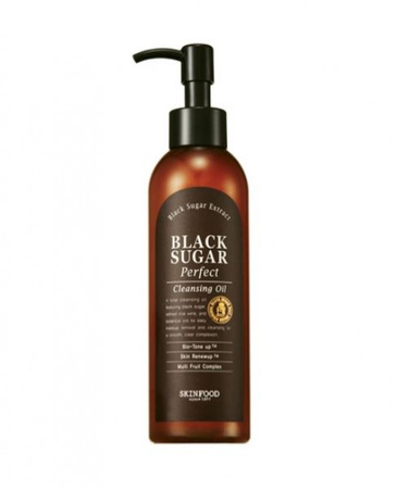 Olejek oczyszczający do twarzy z czarnym cukrem (Black Sugar Perfect Cleansing Oil) SKINFOOD