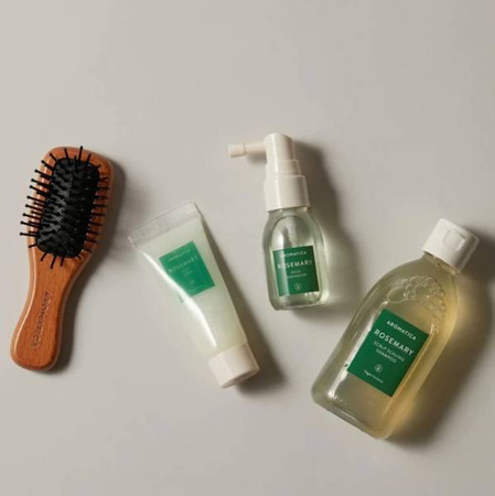 Zestaw miniatur do włosów i skóry głowy (Rosemary Scalp Trial Kit) Aromatica