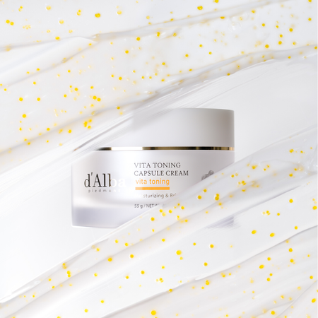 Rozjaśniający krem z kaspułkami (Vita Toning Capsule Cream) d'Alba Piedmont