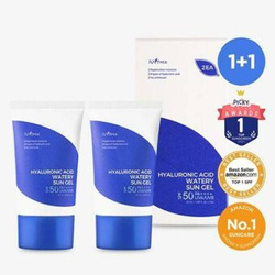 Zestaw dwóch kremów-żeli przeciwsłonecznych z hialuronianem sodu SPF50+ PA++++ (Hyaluronic Acid - Watery Sun Gel SPF50+/PA++++ 2EA) Isntree