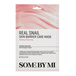 Barierowa maseczka nawilżająca z filtratem ze śluzu ślimaka (Real Snail Skin Barrier Care Mask) SOME BY MI