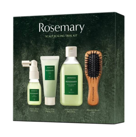 Zestaw miniatur do włosów i skóry głowy (Rosemary Scalp Trial Kit) AROMATICA