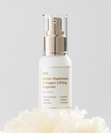 Serum ujędrniające z kolagenem i wyciągiem z grzyba śnieżnego (White Mushroom Collagen Lifting Ampoule) Sungboon Editor