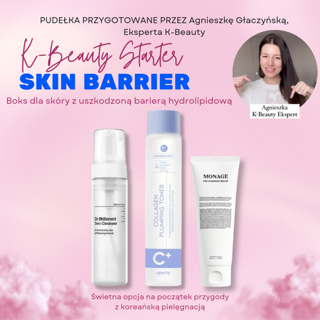 Zestaw startowy na uszkodzoną barierę hydrolipidową (K-Beauty Starter SKIN BARRIER)