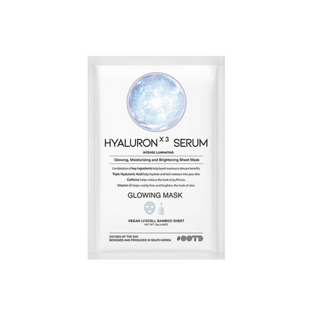 Maska w płachcie z kwasem hialuronowym (Triple Hyaluron Acid Serum Glowing Mask) OOTD