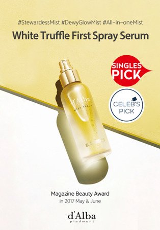 Nawilżające serum z białą truflą 180ml (Mist Serum, First Spray Serum) d'Alba Piedmont
