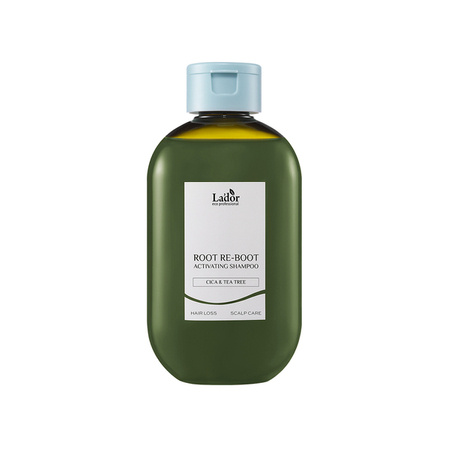 Szampon do włosów z wąkrotą azjatycką i drzewem herbacianym 300 ml (ROOT RE-BOOT ACTIVATING SHAMPOO Cica & Tea Tree) La'dor