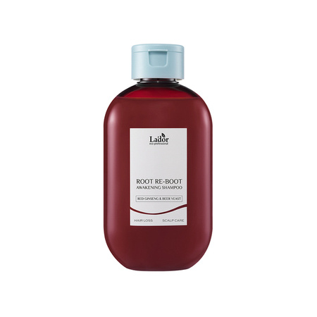 Szampon do włosów z żeń-szeniem i drożdżami piwnymi 300 ml (ROOT RE-BOOT AWAKENING SHAMPOO Red Ginseng & Beer) La'dor